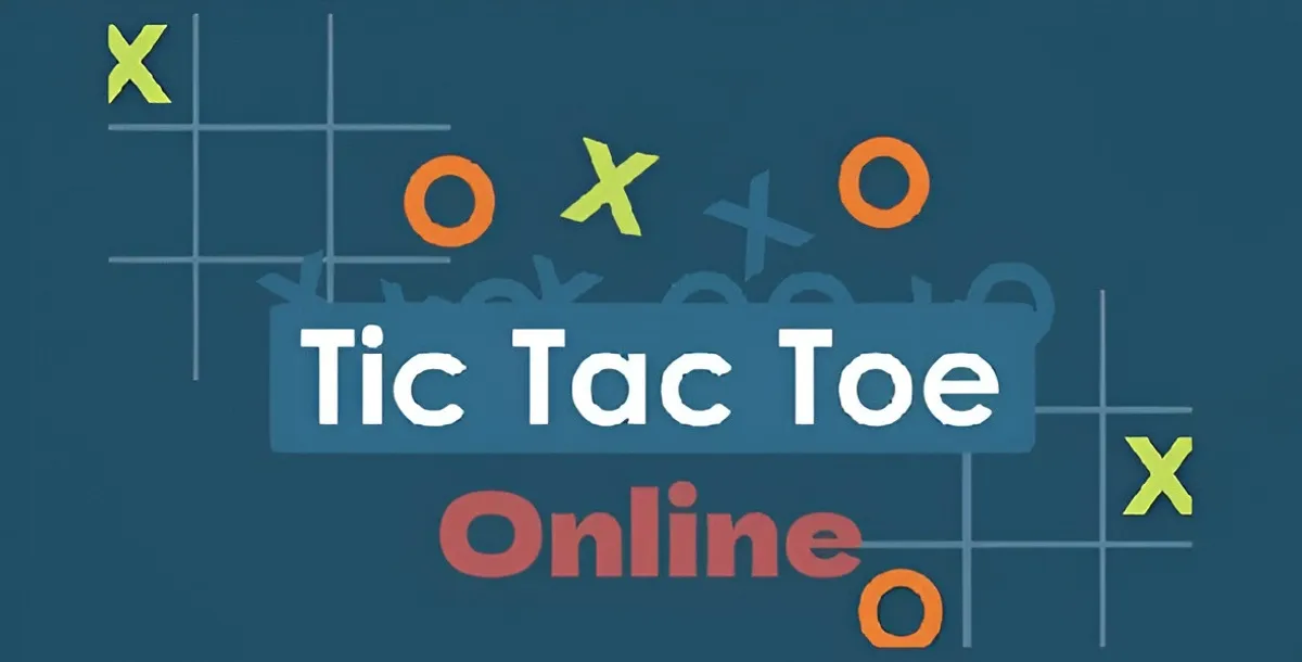 Tic Tic Toe gameplay screenshot showing 3x3 grid noughts and crosses game